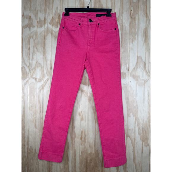 Rag & Bone Bull Pink Dusty Rose Tone 25 Skinny Straight Stretch Minimalist - Picture 4 of 10